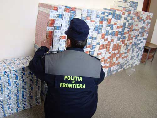 Foto arhiva ITPF Sighetu Marmatiei - tigari de contrabanda