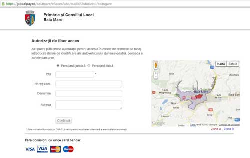 Plati online la Primaria Baia Mare (c) eMM.ro