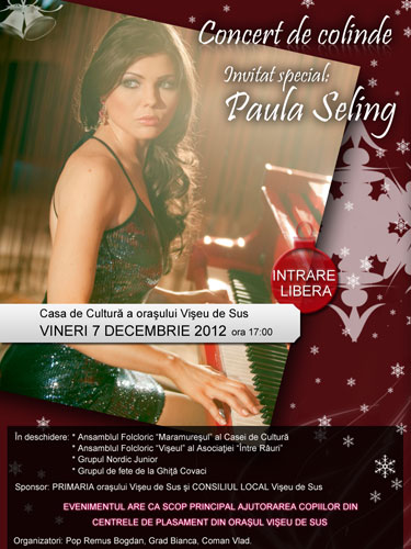 Foto: concert colinde - Paula Seling, Viseu de Sus