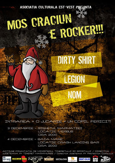 Foto Afis Mos Craciun e rocker 2009 - Baia Mare