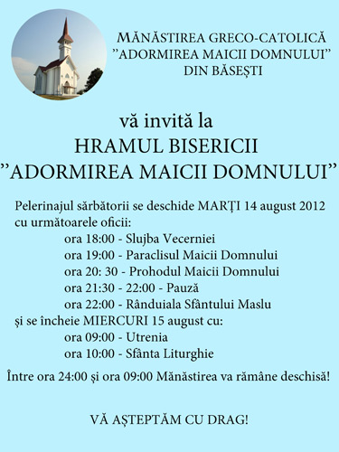 Foto: Hram manastire Basesti