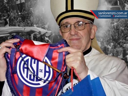 Foto: Papa Francisc (c) sanlorenzo.com.ar