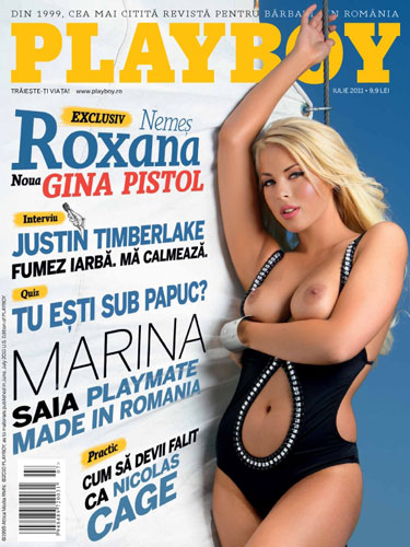 Foto: Roxana Nemes - coperta Playboy