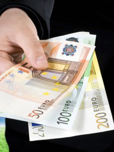Foto: euro in mana