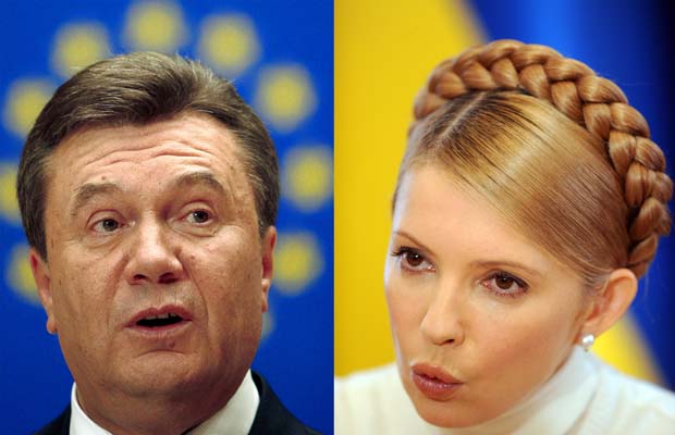 Foto Ianukovici si Timosenko