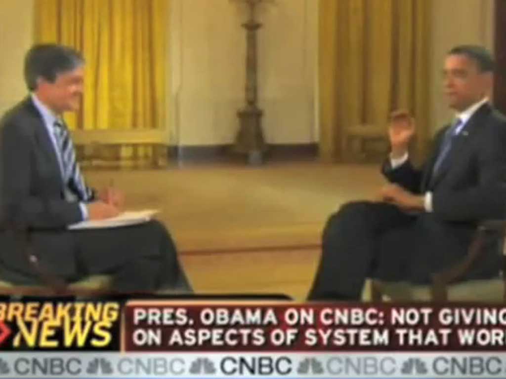 Foto Barack Obama a omorat o musca in timpul unui interviu TV