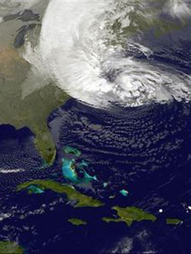Foto: uragan Sandy - harta