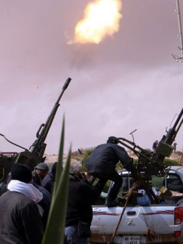 Foto foc Libia