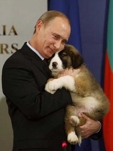 Putin si catelul Buffy