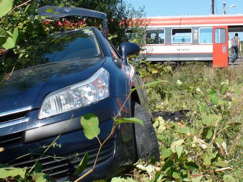 Accident de tren pe strada Dura (c) eMM.ro