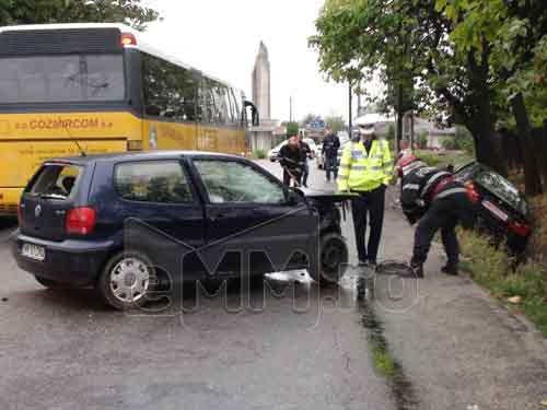 Foto: Accident VW Polo - Tautii de Sus (c) eMaramures.ro