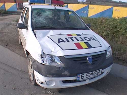 Accident masina politie Farcasa, Maramures