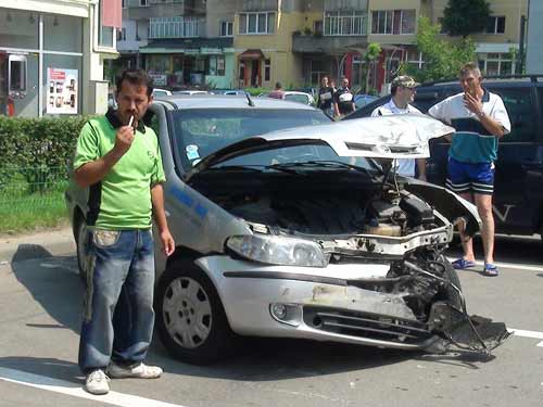 Foto accident bd. Traian Baia Mare (c) eMaramures.ro