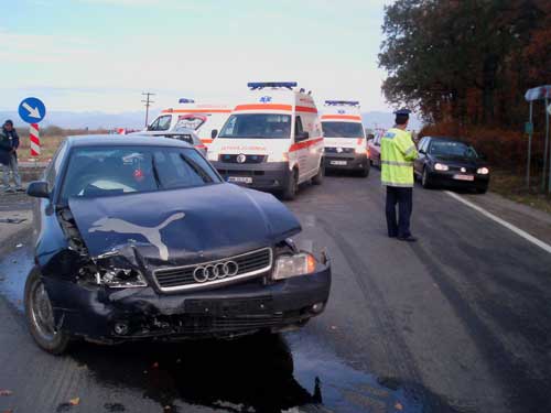 Foto accident Hideaga - intersectie E58 (c) eMaramures.ro