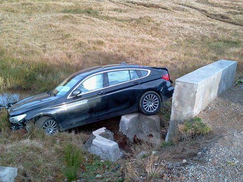 Foto: accident Budesti - Cavnic (c) eMaramures.ro