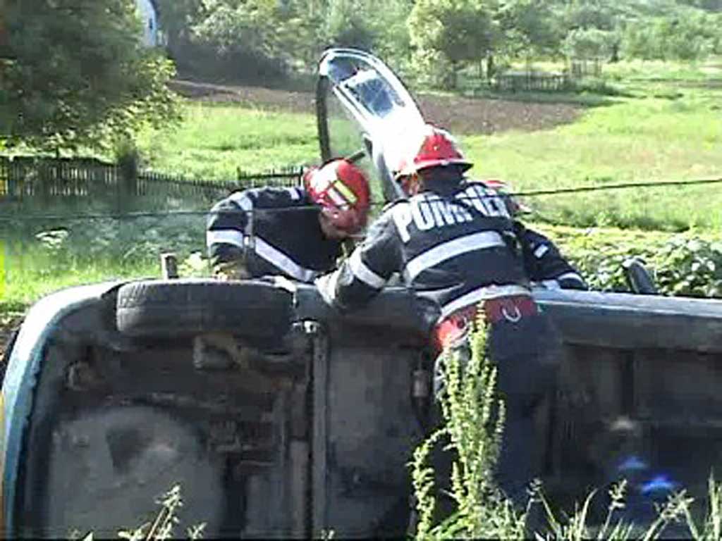 Foto accident panta Recea - E58 (c) eMaramures.ro