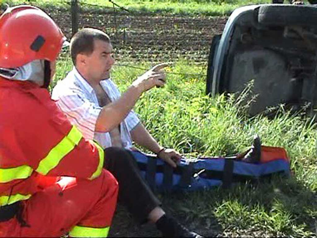 Foto accident panta Recea - E58 (c) eMaramures.ro