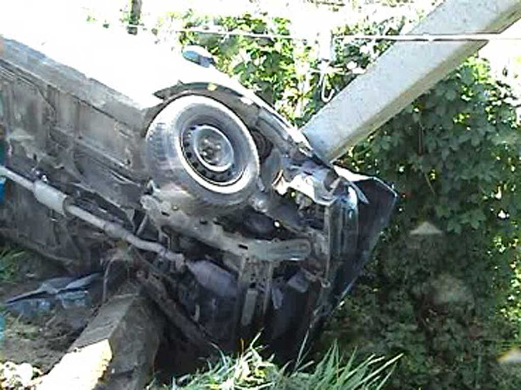 Foto accident panta Recea - E58 (c) eMaramures.ro