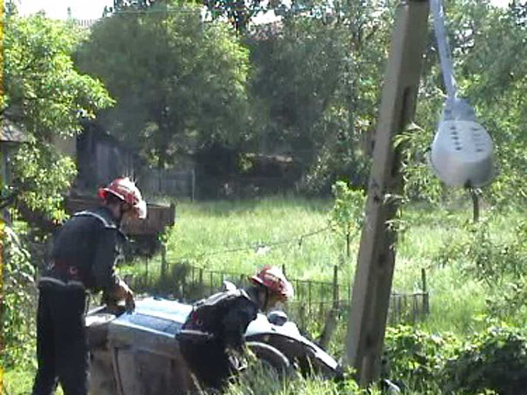 Foto accident panta Recea - E58 (c) eMaramures.ro