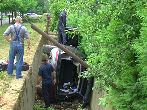 Foto: accident Nicolae Balcescu - Baia Mare (c) eMaramures.ro