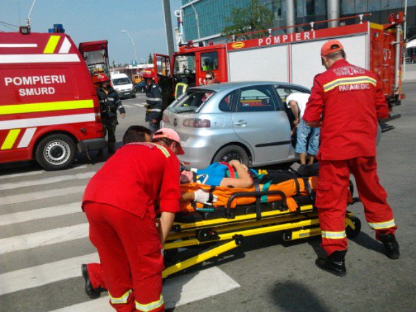 Foto: accident Gold Plaza Baia Mare (c) eMaramures.ro