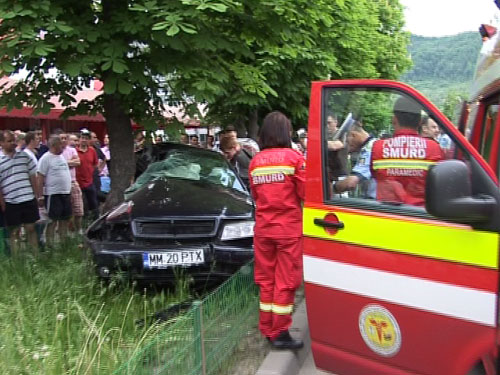 Foto: accident Audi - Meda, Baia Mare (c) eMaramures.ro