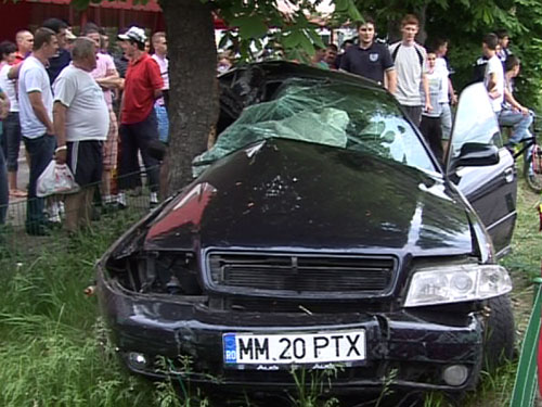 Foto: accident Audi - Meda, Baia Mare (c) eMaramures.ro