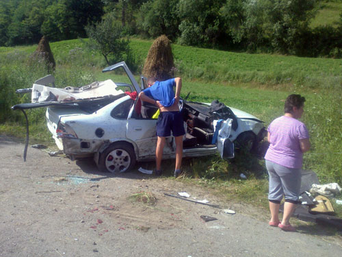 Foto: accident Rohia - Maramures