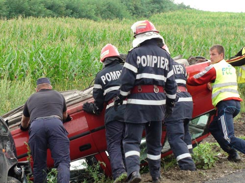 Foto: accident Stejarul - Satulung (c) eMaramures.ro