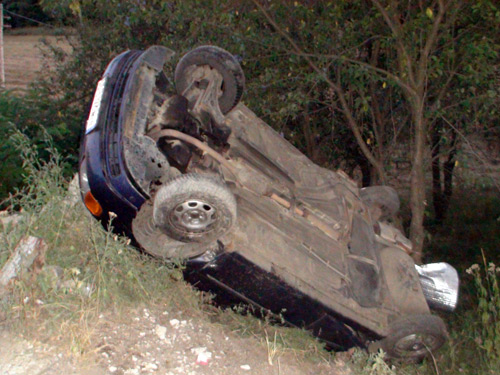 Foto: accident Valea Chioarului (c) eMaramures.ro