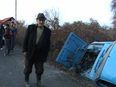 Foto accident Coas - soferul din Dacia (c) eMaramures.ro
