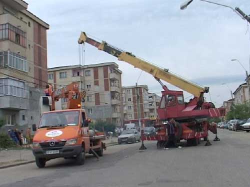 Foto: lucrari pe strada Granicerilor Baia Mare