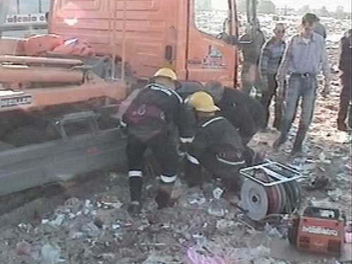 Foto accident rampa de gunoi Baia Mare