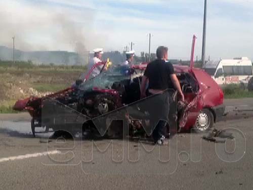 Foto: Accident mortal DN 1C (c) eMaramures.ro