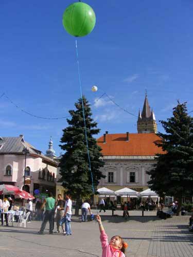 Foto Piata Millennium Baia Mare - centrul vechi (c) eMaramures.ro