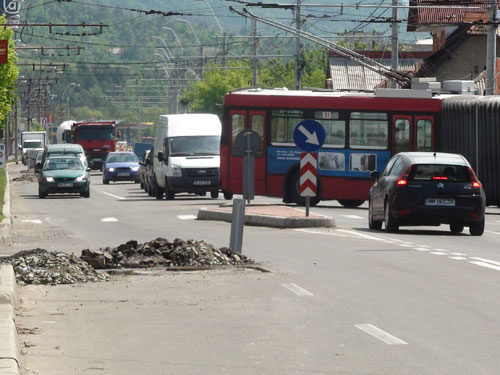 Foto: strada Vasile Lucaciu (c) eMaramures.ro