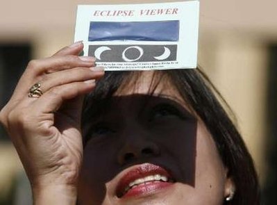 Foto eclipsa 22 iulie 2009 - AFP