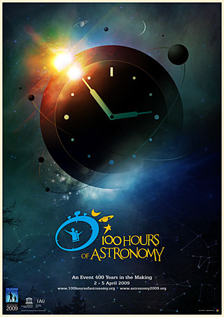 Poster 100 de ore de astronomie