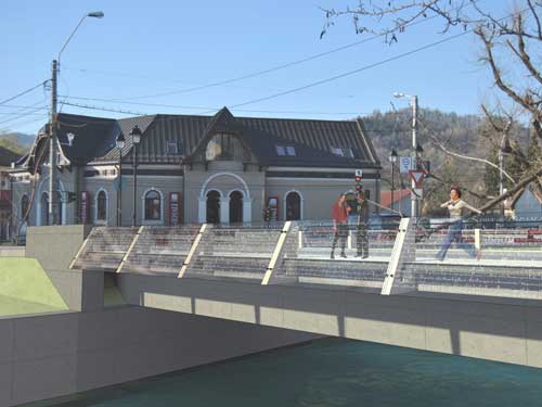 Proiect arhitectural pentru Podul Viilor din Baia Mare (c) eMM.ro