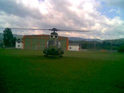 Elicopter la Valea Vaserului