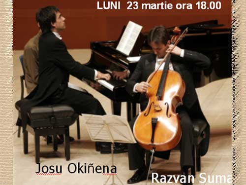 Afis recital Razvan Suma si Josu Okinena - Liceul de Arta Baia Mare