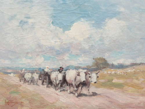 Grigorescu - Convoi de care