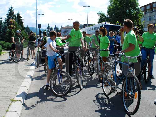 Turul Romaniei, in tandem cu un ciclist nevazator (c) eMM.ro