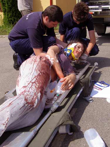 Simulare de accident aviatic (c) eMM.ro