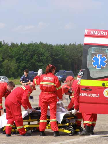 Simulare accident aviatic (c) eMM.ro 