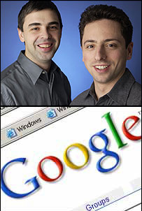 Foto fondatori Google - Sergey Brin si Larry Page