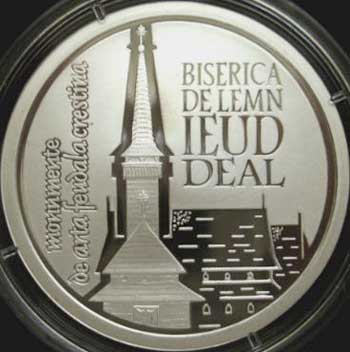 Moneda argint Biserica din Ieud Deal