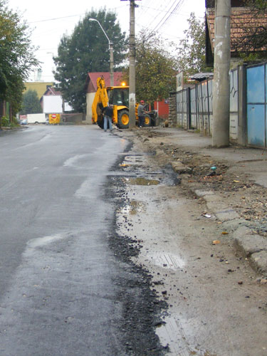 foto strada Minerilor Baia Mare-lucrari de mantuiala  (c) eMaramures.ro