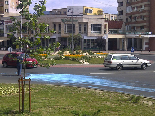 Foto: drum albastru - bulevardul Unirii Baia Mare (c) eMaramures.ro