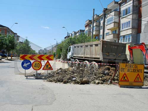 Lucrari pe strada Granicerilor din Baia Mare (c) eMM.ro